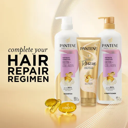 Acondicionador Pantene Infinite Lengths Con Biotina Y Coláge