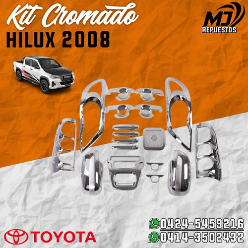Kit Cromado Completo Hilux