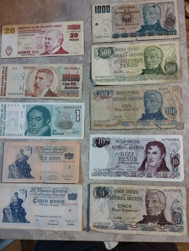 Billetes Antiguos Argentinos (Usado)