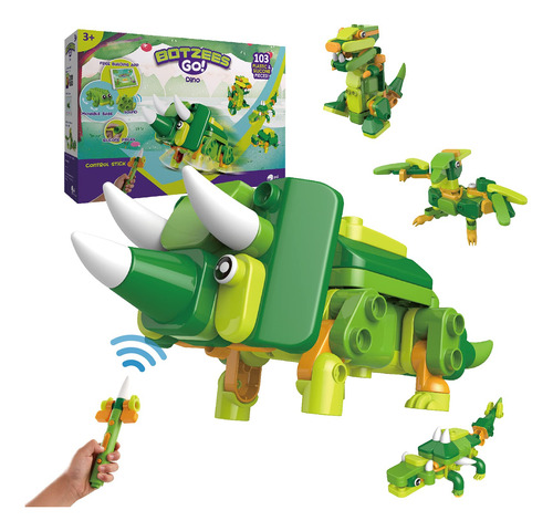 Dinosaurios Stem Construcción Y Control Remoto Eléctrico Par