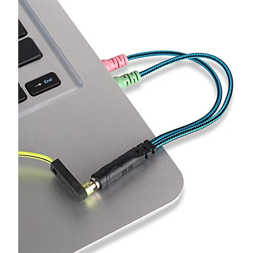 Cable Divisor De Auriculares Para Cualquier Computadora Port