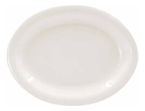 Plato Ovalado De Porcelana De 30 Cm 10 Pz