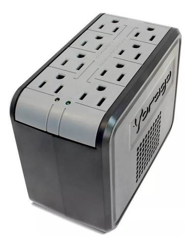 Imagen 3 de 7 de Regulador de voltaje Vorago AVR-100 1000VA entrada y salida de 120V CA negro