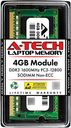 Memoria Ddr3 4gb 1600mhz Pc3 12800 Sodimm - Laptop