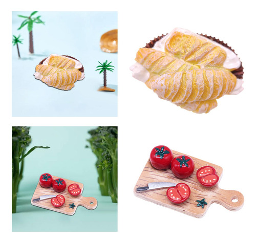 Juego De Comida Para Casa De Muñecas En Miniatura 1:12,