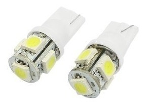 Bombillo Muelita  T10 4 Led 5050 Blan Alto Brillo 5500k