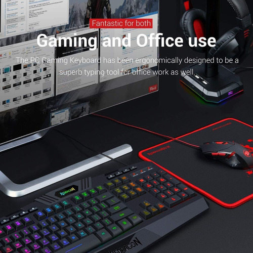 Combo Redragon S101-3 Wired Gaming Teclado Y Mouse