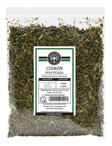 Té Cidrón Hoja Picada X500gr - g a $74