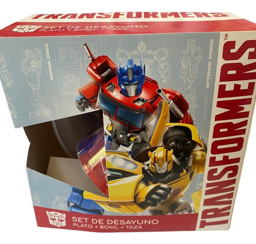 Set De Desayuno Transformers Vengadores Spider Escandalosos 