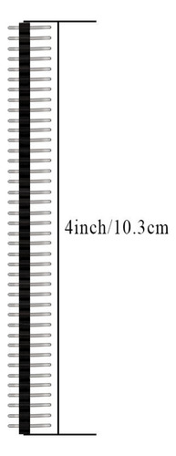 100 Piezas Tira De 40 Pines Macho Recto Cuadrados Pcb 2.54mm