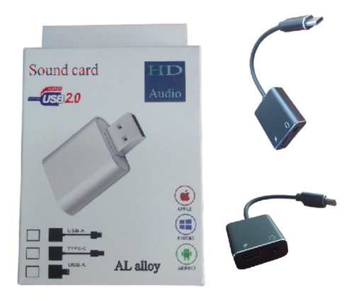 Tarjeta De Sonido Type-c 7.1