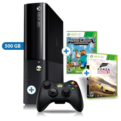 Consola Xbox 360c + Forza Horizon 2 + Minecraft + Gamepad