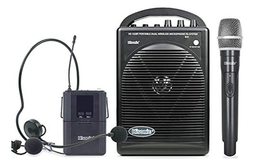 Sistema De Pa Portátil Y Recargable Hisonic Hs122bt-hl Con