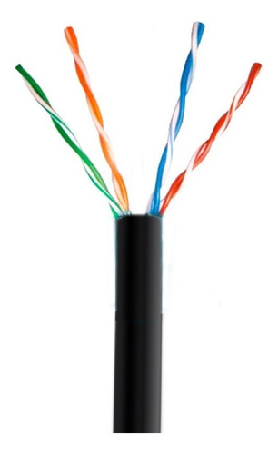 Imagen 2 de 4 de Cable Utp Cat 5e Interior/ Exterior 100% Cobre X 50 Mts