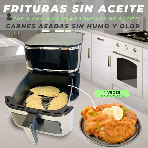 Freidora De Aire Mti Air Fryer Sin Aceite 9l 1800w Saludable