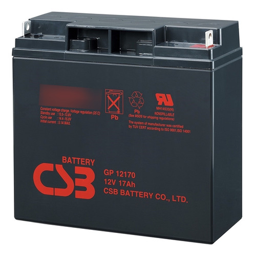 Bateria 12v 17ah Csb No Break Apc Sms Gp12170