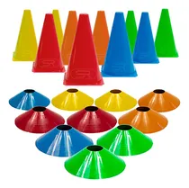 Comprar 10 Pratos Agilidade + 10 Cones Treinamento Funcional