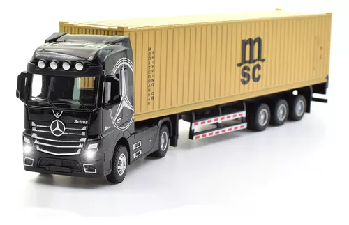 Miniatura Carreta Mercedes Benz Container Esc 1:50 Maersk P