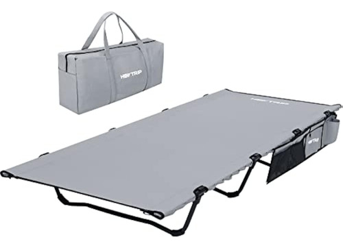 Heytrip Extra-wide Folding Camping Cot, Quiet Sleeping Cot