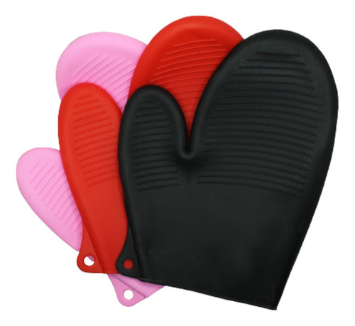 Luva De Silicone Térmica Para Pegar Coisas Quentes Cor Vermelho