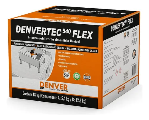 Impermeabilizante Antihongos Denvertec 540 18 kg Gris Oscuro
