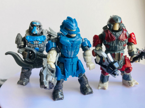 Mega Construx 3 Pack Brute Desterrados Halo Heroes Orginal (Usado)