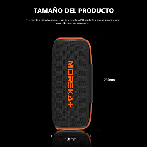 Bocinas Portatiles Bluetooth Altavoces Estéreo Con Subwoofer Negro