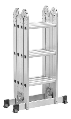 Escada De Alumínio Articulada Multifuncional Plataforma 4x3