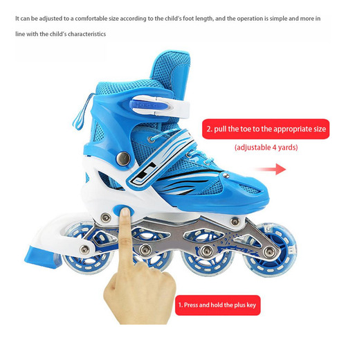 Patines De Ruedas Ajustables 2 En 1, Tamaño 4, Para Niños Y