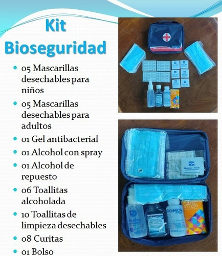 Kit Bioseguridad, Antibacterial, Mascarilla