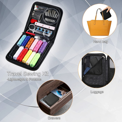 Kit De Agujas E Hilos De Coser 82 Piezas