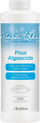 Aqua Clear Pool Products - Algaecide Para Piscina, 32 Onzas.