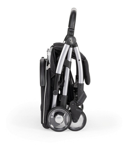 Imagen 5 de 5 de Cochecito de paseo Chicco Juvenile Goody graphite con chasis color plateado