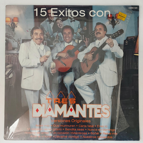 Los Tres Diamantes - 15 Exitos Con Los Tres Diamantes     Lp