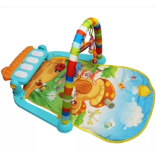 Tapete de Atividades Musical Bebê Infantil Piano Removível Arco Com  Brinquedos Baby Tudo Etitoys - Baby&Kids