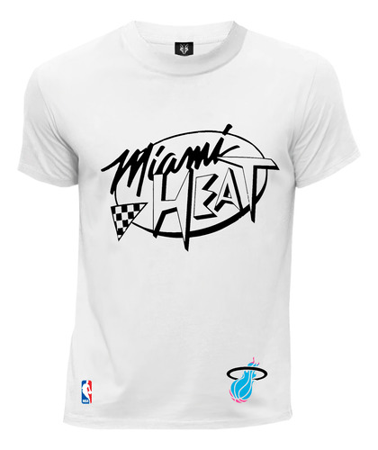 Camiseta Fanatico Basketball  Black Nba Miami Heat