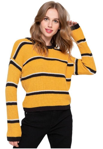 Sweater Suelto Abrigado Suave Hombros Caídos Importado