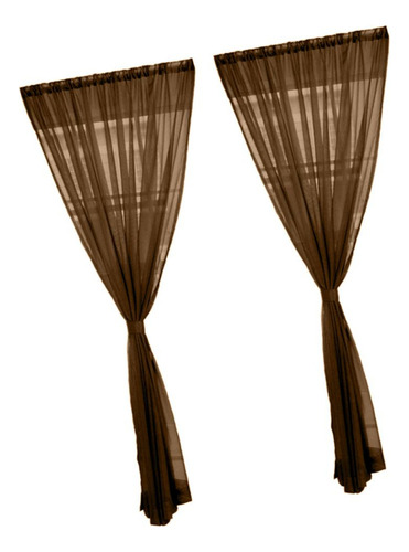 Jjzs 2 Peças Cortinas De Janela Decoração Para Casa Café