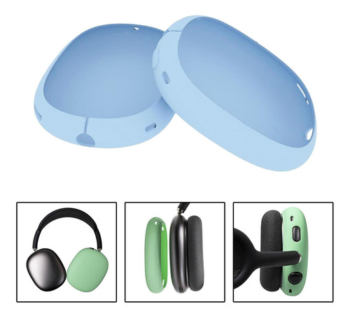 Imagen 4 de 7 de Funda Protectora De Almohadillas Para Los Oídos Azul Claro
