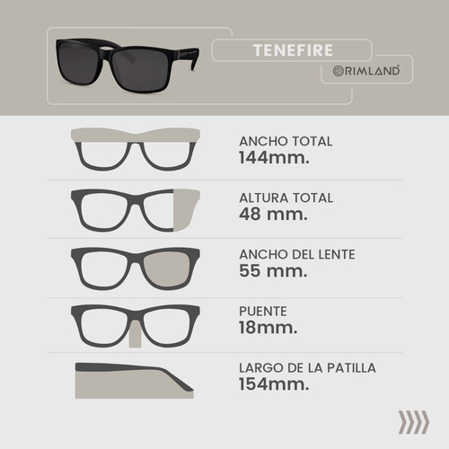 Imagen 6 de 8 de Anteojos Sol Hombre Lentes De Sol Hombres Rimland Tenerife