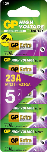 5 Pilas A23 Pila 23a Batería Alcalina 12v Alto Voltaje