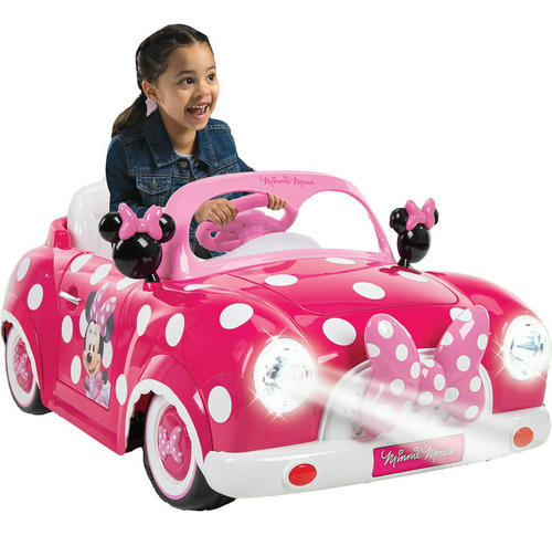 Carro Montable Eléctrico Minnie Mouse P Niña 2a7 Luz Sonido