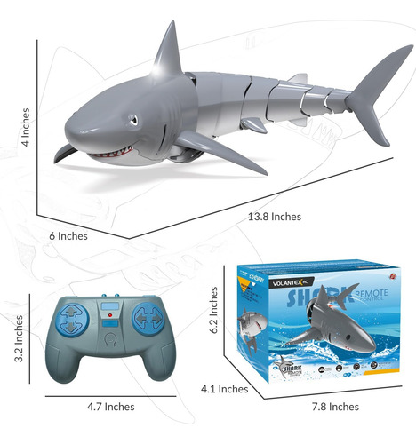Juguetes De Tiburón Con Control Remoto For Niños, Tiburón