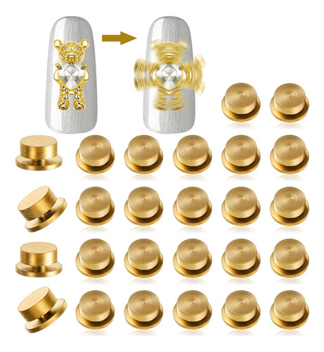 Accesorios Para Dijes Para Uñas Giratorio Uñas Decoradas 30p