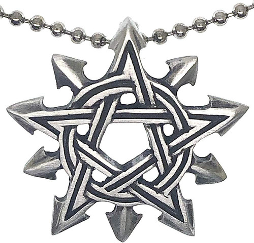 Chaosagram Gothic Double Pentagram Star Magick Pagan 10 Punt