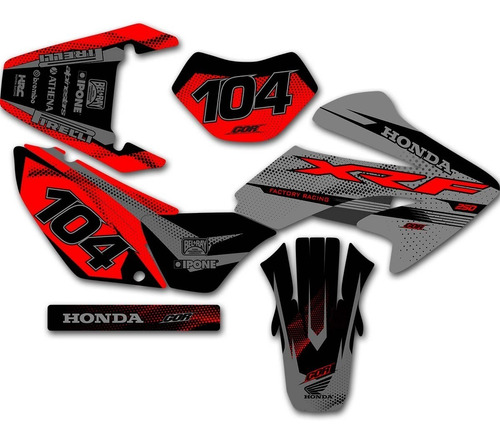 Kit Calcos Gráfica Honda Tornado 250 2007/2017