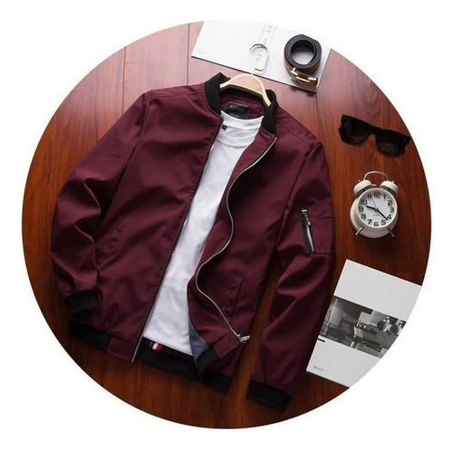 Chaqueta Bomber Deportiva Casual De Estilo Universitario