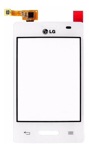 Tela Lente Touch + Adesivo LG E425   L3 Ii Branco Original