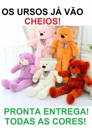 Urso Pelúcia Gigante Panda 120 Cm 1,20 M Romântico + Coração