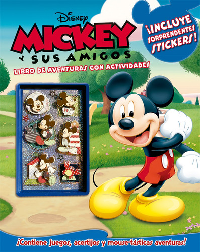 Disney Mickey y sus amigos Libro de aventuras con actividades, de Ediciones Larousse. Editorial Mega Ediciones, tapa blanda en español, 2014